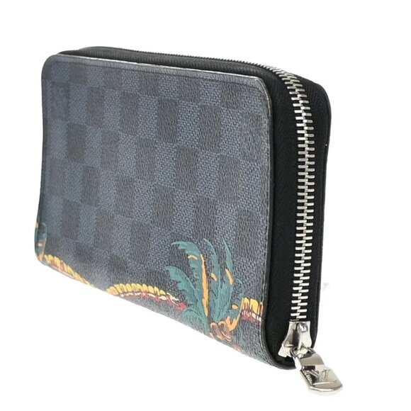 LOUIS VUITTON Zippy Walet Vertical Damier Cobalt Jungle Print 418-082025 - Picture 4 of 13